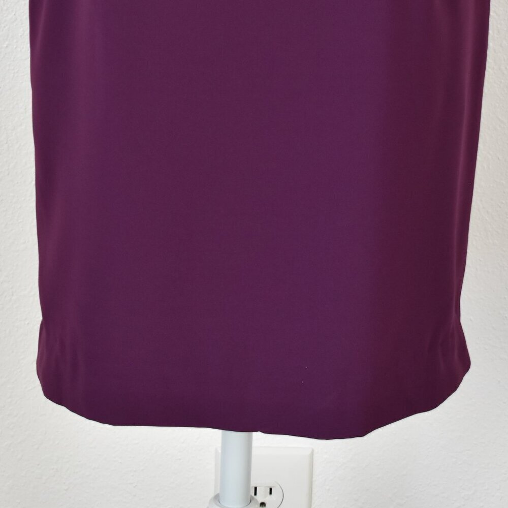 Pendleton Short Sleeve Sheath Dress Purple - 4P - Picture 9 of 10